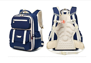 Balo học sinh cấp 1 và 2 siêu nhẹ chống gù chống nước cao cấp phong cách châu âu