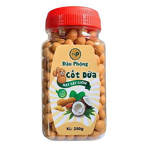 Đậu phộng cốt dừa da cá đặc biệt Tân Lộc Phát (Hũ 250g)