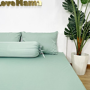 Ga chống thấm họa tiết xanh Mint LoveMama 1 màu chính hãng loại 1