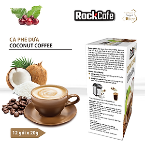 Cà phê dừa ROCKCAFE (Hộp 12 gói)