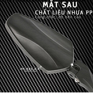 Gương chiếu hậu xe đạp mặt phẳng gắn tay lái/ ghi đông xe đạp YQ212 cho đường kính tay lái phi 16-22mm Mai Lee (1 chiếc)