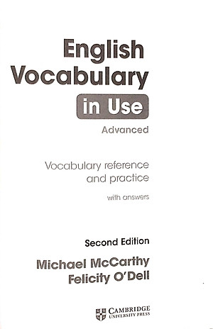 English Vocabulary in Use: Vocabulary Reference and Practice (CD-ROM)
