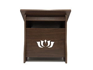 Kệ để kinh phật hoa sen bằng gỗ MDF phủ Melamine 2 mặt/ Bàn tụng kinh/ bàn đọc sách