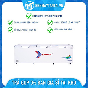 TỦ ĐÔNG 3 CÁNH SANAKY 900 LÍT VH-1199HY ĐỒNG (R600A) - hàng chính hãng - chỉ giao HCM