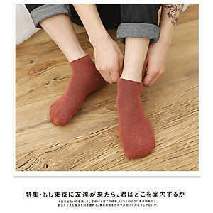 Set 10 Đôi Tất Cổ Ngắn Unisex Đa Sắc Chống Hôi Chân BT11 giá rẻ tốt