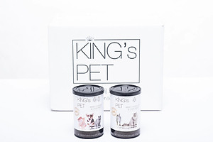 PATE HỖN HỢP CÁ KING’S PET LON 380G THỨC ĂN CHO CHÓ MÈO