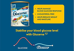 Sữa dành cho người tiểu đường Glucerna Úc Bổ sung dinh dưỡng, cân bằng đường huyết, tạo sức khỏe tim, tiêu hóa, tăng sức khỏe chung - OZ Slim Store