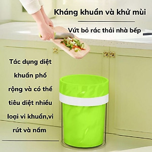 Túi Rác Có Dây Rút, Túi Đựng Rác Ngải Cứu Kháng Khuẩn, Túi Đựng Rác Xanh Lá, COMBO 3 Cuộn 150 Túi