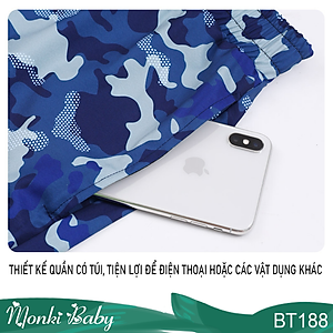 Bộ bơi cỡ lớn cho bé trai mập béo, quần 2 lớp chống lộ rộng rãi có túi để đồ, áo thiết kế riêng thoải mái hơn cho bé big size | BT188