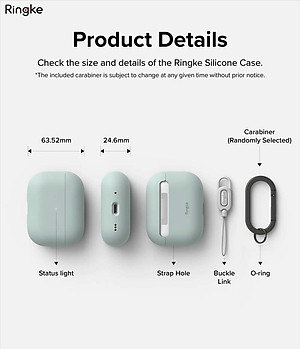 Vỏ Ốp dành cho AirPods Pro 2 RINGKE Silicone - Hàng Chính Hãng