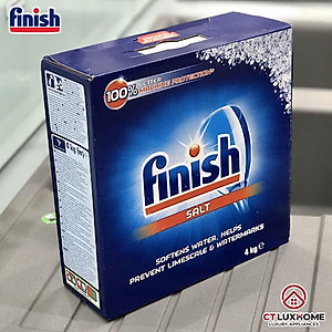 Muối rửa chén bát Finish 4kg kèm túi zip 