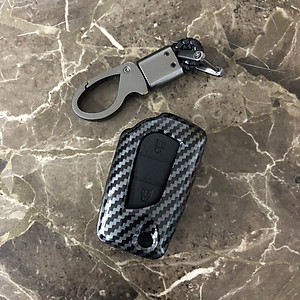 Bao da cacbon cao cấp bọc chìa khóa dành cho hãng xe Toyota