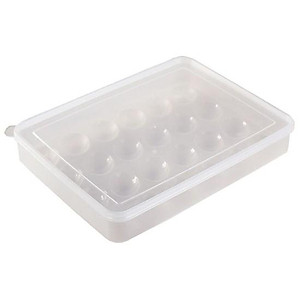 Hộp đựng trứng 24 quả - Khay nhựa đựng trứng gà, vịt để tủ lạnh có nắp đậy tiện dụng  - Hàng loại 1 chính hãng