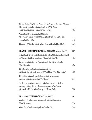 Kỷ Yếu 300 Năm Adam Smith (1723 - 2023) - Người Đặt Nền Tảng Của Kinh Tế Học Phồn Vinh