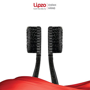 Bàn Chải Đánh Răng LIPZO Ruby Charcoal Dành Cho Nhạy Cảm Công Nghệ Chỉ Tơ Than Hoạt Tính Kháng Khuẩn Siêu Nhỏ Mềm Mảnh