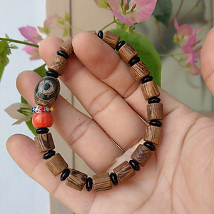 Vòng đeo tay gỗ Tây Tạng cho Nam và Nữ - T0214