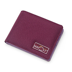 Ví da nam nữ dáng ngang NATOLI gập đôi đựng thẻ cầm tay cao cấp BST Simple Horizontal Wallet V4