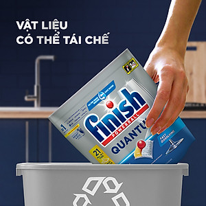 Viên rửa chén bát Finish Quantum túi 21 viên