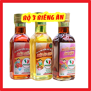 Bộ 3 Dầu Ăn Dặm Cho Bé Biếng Ăn Maguzt ( Tặng Quà)