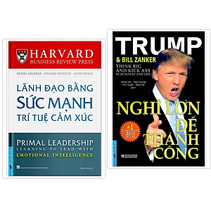 Sách - Combo Lãnh Đạo Bằng Sức Mạnh Trí Tuệ Cảm Xúc + Nghĩ Lớn Để Thành Công - FirstNews