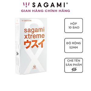 Bao cao su Sagami Superthin - Mỏng - Kiểu truyền thống - Hộp 10 chiếc