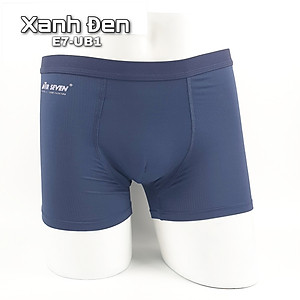 Quần lót nam Boxer co giãn 4 chiều, lưng thun nhỏ, công nghệ thoáng khí - màu Xanh đen