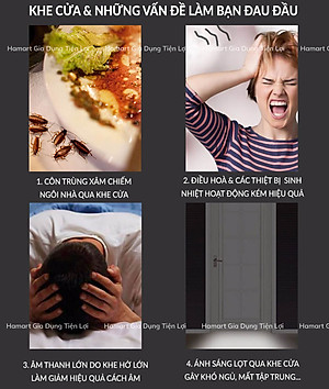 Thanh Xốp Chặn Khe Cửa 95CM Ron Chắn Khe Hở Chống Côn Trùng Điều Hoà Mát Lạnh