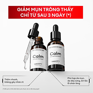 Bộ đôi giảm mụn sưng viêm Men Stay Simplicity cho nam Zinc PCA 1% + Terpineol-4 100g + 30ml