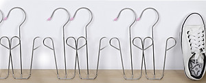 COMBO 5 Móc phơi giày Inox 304 Cao Cấp Không Gỉ, dùng để treo Giày Thể Thao, Giày Da, Dép Tiện dụng và bền bì, dùng trong nhà và ngoài trời 26.5cm x 6.5cm