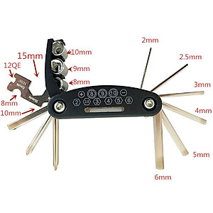 Bộ Dụng Cụ Sửa Chữa Xe Đạp Cầm Tay, Bộ Lục Giác Đa Năng