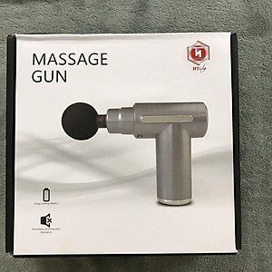 Súng Massage Cầm Tay, Máy Massage Cổ Vai Gáy, Toàn Thân, 4 Đầu 6 Cấp Độ, Máy Massage Đa Năng