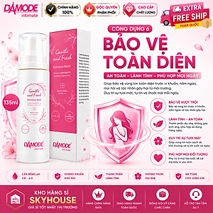 Dung dịch vệ sinh phụ nữ GENTLE FRESH độc quyền DAMODE chai 135ml dung dịch vệ sinh phụ nữ tốt nhất chính hãng Hàn Quốc