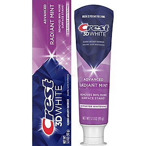 Kem đánh răng Crest 3D White Radiant Mint (93g) - Hàng chính hãng