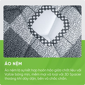 Nệm lò xo liên kết Tatana Liza-Độ cao 25cm-Bảo hành 6 năm