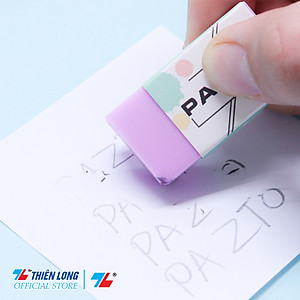 Gôm tẩy bút chì không mùi Pastel Pazto Thiên Long E-010 - Màu ngẫu nhiên - combo 10