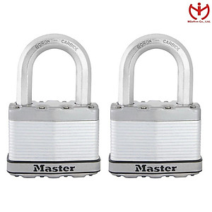 Bộ 2 ổ khóa Master Lock M15 XTLF thân thép lá rộng 64mm dùng chung 2 chìa