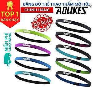 Băng Trán, Băng Đô Chặn Mồ Hôi Thể Thao Nam Nữ Sport Anti-Slip Sweatband AOLIKES YE-2101 - Hàng Chính Hãng