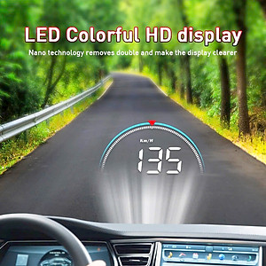 Thiết Bị Hiển Thị Tốc Độ Kính Lái Xe Hơi HUD OBD2 M8S 3.5 Inch Hiển Thị Rõ Nét Tự Lắp Đặt Đơn Giản Tại Nhà