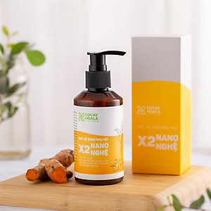 Dung Dịch Vệ Sinh Phụ Nữ X2 Nano Nghệ Cocayhoala Giảm Mùi Hôi, Ngứa, Khí Hư - Se khít Vùng Kín Chai 150 ml, Tặng Khăn Quấn Ủ Tóc