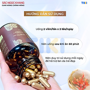 Viên uống Sắc Ngọc Khang ++ (120 viên) dòng cao cấp giúp chống lão hóa, giảm nám sạm và cân bằng nội tiết tố