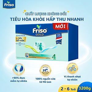 Sữa Bột Friso Gold 4 Hộp Giấy 3.2KG (Dành cho trẻ 2 - 6 tuổi)