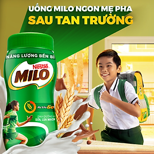 Sữa lúa mạch Nestlé MILO Nguyên chất 400g (hũ nhựa) - Giao mẫu ngẫu nhiên