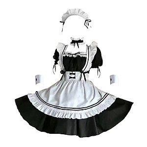 Maid Costume Maid Dresses Classic  Japanese Anime Maid Outfit S