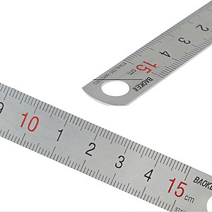 Thước Kẻ thép không gỉ-khắc chìm in màu Baoke