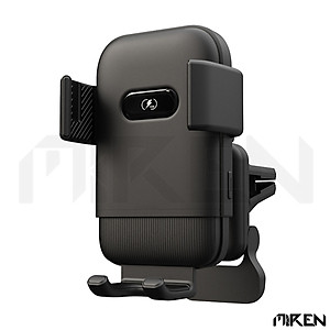 Giá Đỡ Điện Thoại Ô Tô Xe Hơi Cảm Ứng Thông Minh – Hỗ Trợ Sạc Không Dây Qi – Xoay Chuyển Ngang Dọc – Tặng Kèm Đế Hít Tiện Lợi – Hàng Chính Hãng. 