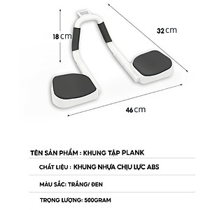 Dụng cụ plank - Dụng cụ tập plank cơ bụng Máy tập cơ bụng nâng cao công thái học hỗ trợ giảm mỡ bụng trainer gym tại nhà - Hàng chính hãng dododios