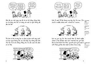 Nhật ký chú bé nhút nhát Song ngữ Việt - Anh Tập 1 (kèm file nghe + note từ mới)