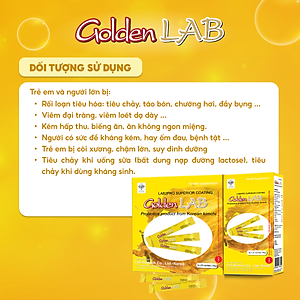 Men vi sinh Golden Lab - Nhập khẩu từ Hàn Quốc Hộp 20 gói - 60 gói