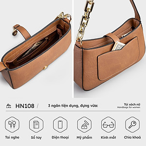 Túi Lata ( Thời trang nữ dự tiệc size 24- Túi đeo chéo da HN108 )