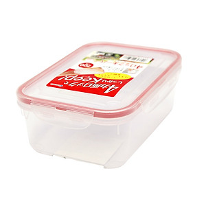 Combo 2 hộp nhựa trong đựng thực phẩm hình chữ nhật - Hàng nội địa Nhật Bản